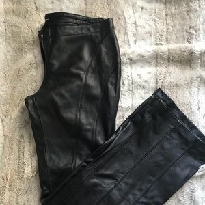 BEBE leather pants